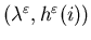$(\lambda^\varepsilon,h^\varepsilon(i))$