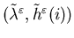 $(\tilde\lambda^\varepsilon,\tilde h^\varepsilon(i))$