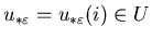 $u_{*\varepsilon}=u_{*\varepsilon}(i)\in U$