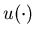 $u(\cdot)$