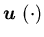 ${\mbox{\boldmath$u$ }}(\cdot)$