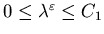 $0\leq \lambda^\varepsilon\leq C_1$