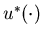 $u^*(\cdot)$