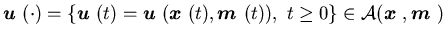 ${\mbox{\boldmath$u$ }}(\cdot)=\{{\mbox{\boldmath$u$ }}(t)={\mbox{\boldmath$u$ }......}}(t)), \t\geq 0\}\in {\cal A}({\mbox{\boldmath$x$ }},{\mbox{\boldmath$m$ }})$