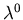 $\lambda^0$