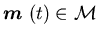 ${\mbox{\boldmath$m$ }}(t)\in {\cal M}$