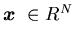 ${\mbox{\boldmath$x$ }}\in R^N$