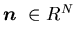 ${\mbox{\boldmath$n$ }}\in R^N$
