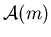 ${\cal A}(m)$