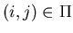 $(i,j)\in \Pi$