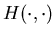$H(\cdot,\cdot)$