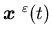 ${\mbox{\boldmath$x$ }}^{\varepsilon}(t)$