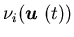 $ \nu_i ({\mbox{\boldmath$u$ }}(t))$
