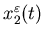 $x_2^{\varepsilon}(t)$