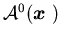 ${\cal A}^0({\mbox{\boldmath$x$ }}) $