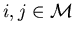 $i,j\in{\cal M}$