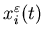 $x_i^{\varepsilon}(t)$