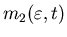 $m_2(\varepsilon,t)$