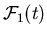${\cal F}_1(t)$