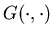 $G(\cdot,\cdot)$