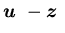 ${\mbox{\boldmath$u$ }}-{\mbox{\boldmath$z$ }}$