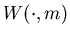 $W(\cdot,m)$