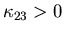 $\kappa_{23}>0$