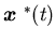 ${\mbox{\boldmath$x$ }}^{\ast }(t)$