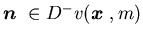 ${\mbox{\boldmath$n$ }} \in D^-v({\mbox{\boldmath$x$ }},m)$