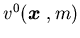 $v^0({\mbox{\boldmath$x$ }},m)$