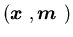$( \mbox{\boldmath$x$ },\mbox{\boldmath$m$ })$