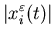$\displaystyle \vert x_i^{\varepsilon}(t)\vert$