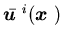 $\bar{\mbox{\boldmath$u$ }}^i ({\mbox{\boldmath$x$ }})$