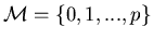 ${\cal M}=\{0,1,...,p\}$