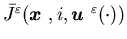 $\bar J^{\varepsilon}({\mbox{\boldmath$x$ }},i,{\mbox{\boldmath$u$ }}^{\varepsilon}(\cdot))$
