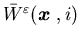 $\bar W^{\varepsilon}({\mbox{\boldmath$x$ }},i)$