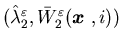 $(\hat \lambda_2 ^{\varepsilon}, \barW_2^{\varepsilon}({\mbox{\boldmath$x$ }},i))$