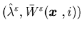$(\hat\lambda^{\varepsilon}, \bar W^{\varepsilon}({\mbox{\boldmath$x$ }},i))$
