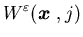 $\displaystyle W^{\varepsilon}({\mbox{\boldmath$x$ }},j)$
