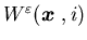$W^{\varepsilon}({\mbox{\boldmath$x$ }},i)$